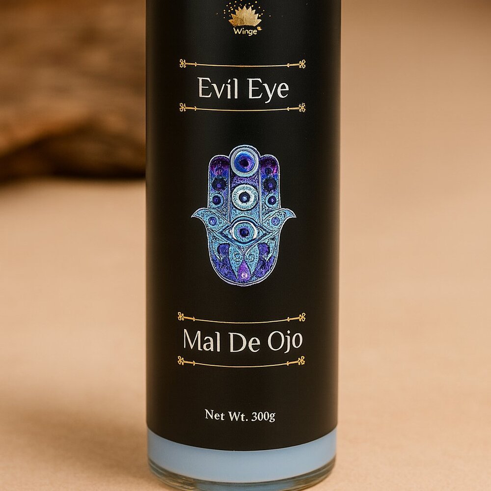 Evil Eye Protection Candle: 7 Day Ritual, Spiritual Home Decor